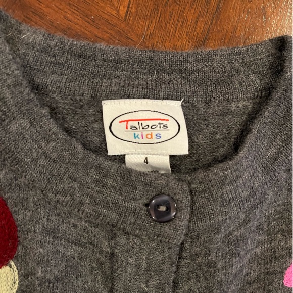 Talbots Kids Embroidered Cardigan Sweater. Size 4. - Picture 2 of 3